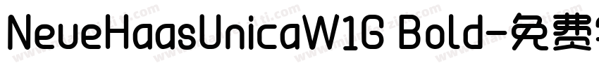 NeueHaasUnicaW1G Bold字体转换